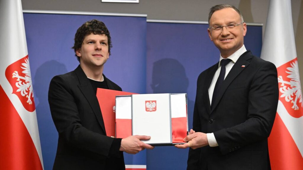 The President of Poland granted Polish citizenship to Jesse Eisenberg